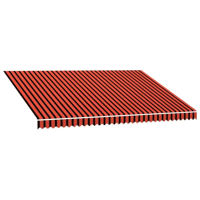 vidaXL Toldo de lona naranja y marrón 450×300 cm