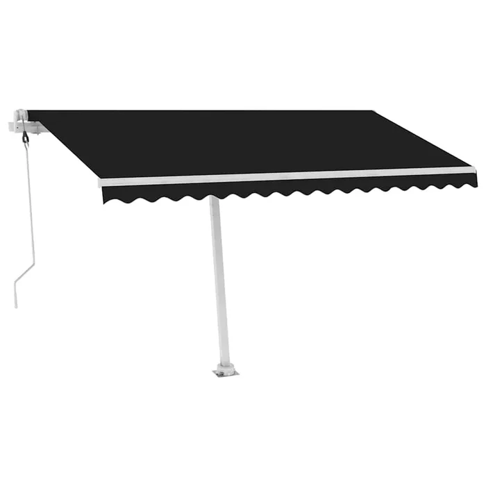 vidaXL Toldo de pie automático gris antracita 450×300 cm