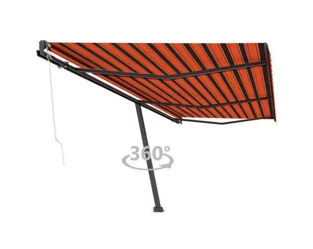 vidaXL toldo de pie automático naranja y marrón 600×300 cm | Brico Depôt Moderno