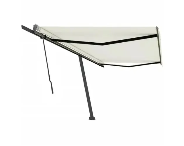 vidaXL toldo de pie retráctil manual color crema 500×300 cm | Brico Depôt Fatto A Mano