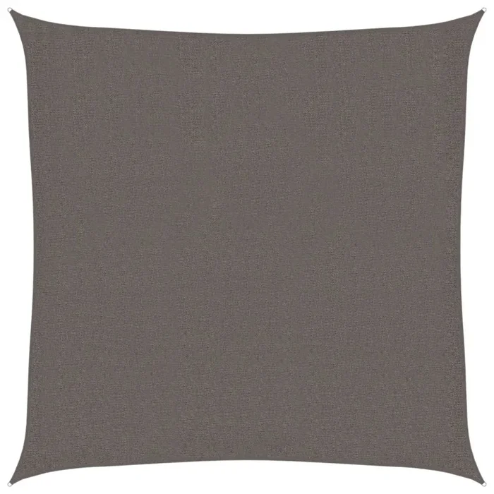 vidaXL Toldo de vela cuadrado HDPE 3,6×3,6 m gris antracita