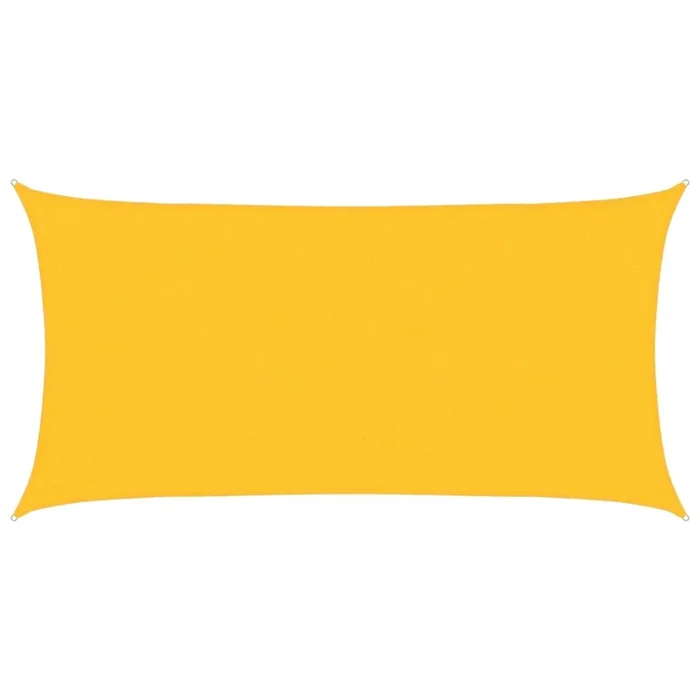 vidaXL Toldo de vela HDPE amarrilo 160 g/m² 2,5×4,5 m