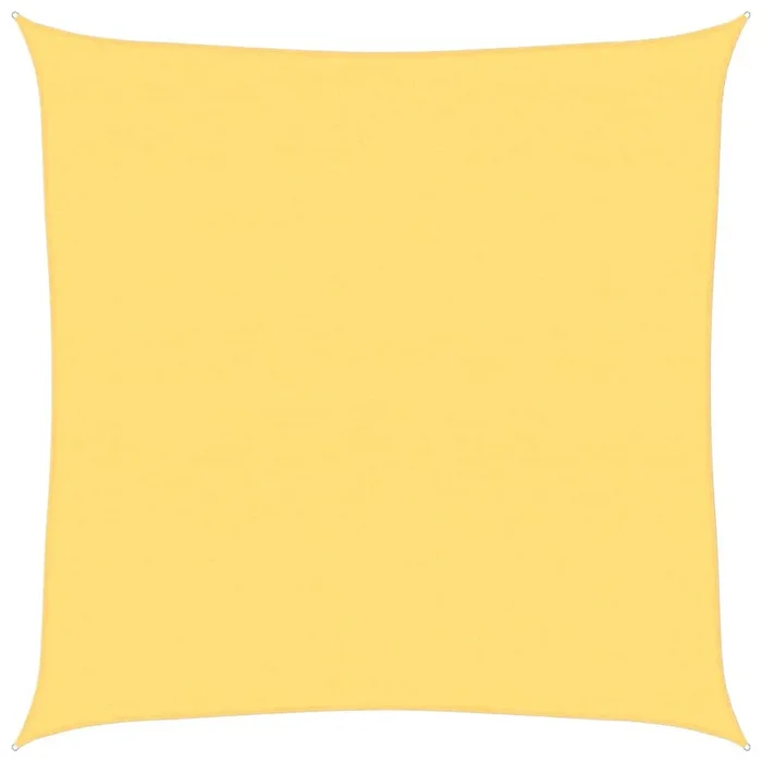 vidaXL Toldo de vela HDPE beige 160 g/m² 4×4 m