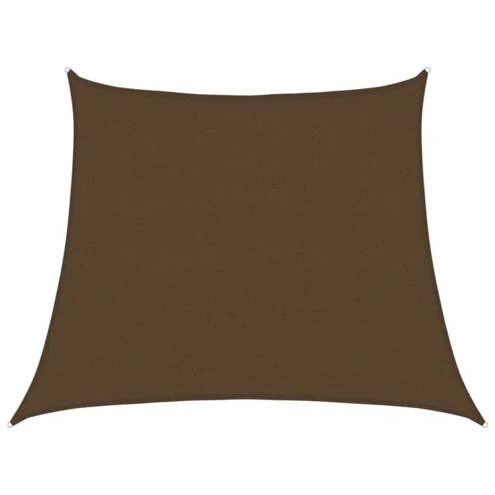 vidaXL Toldo de vela HDPE marrón 160 g/m² 3/4×3 m