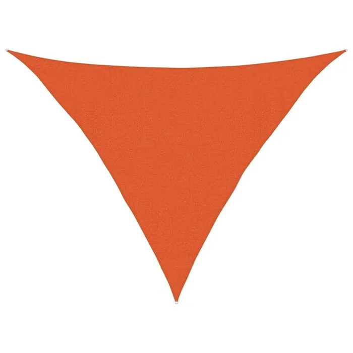 vidaXL Toldo de vela HDPE naranja 160 g/m² 4x4x5,8 m