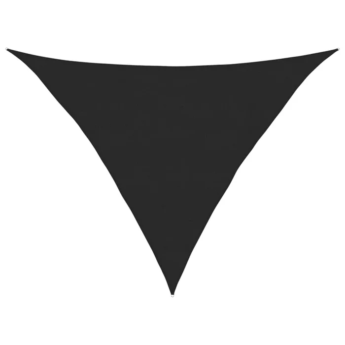 vidaXL Toldo de vela HDPE negro 160 g/m² 4x4x5,8 m