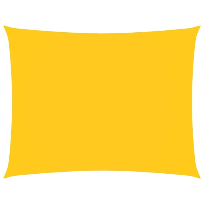 vidaXL Toldo de vela rectangular de tela oxford amarillo 2,5×3,5 m