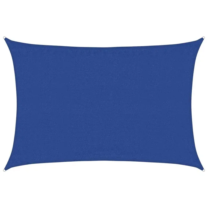 vidaXL Toldo de vela rectangular HDPE azul 160 g/m² 3,5×4,5 m
