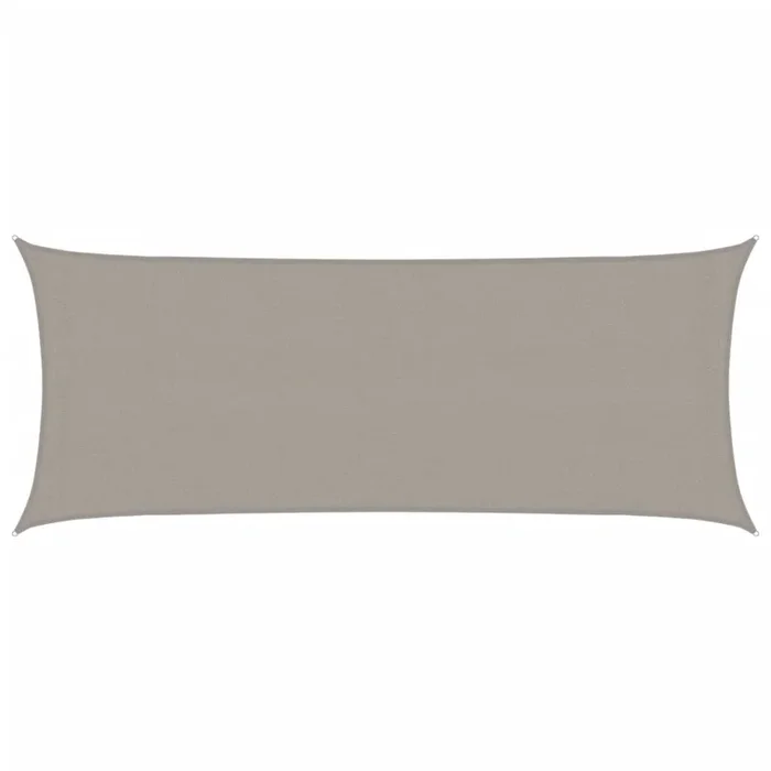 vidaXL Toldo de vela rectangular HDPE gris claro 160 g/m² 2×4,5 m