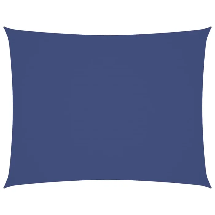 vidaXL Toldo de vela rectangular tela Oxford azul 3,5×5 m
