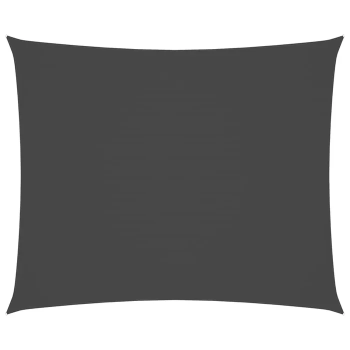 vidaXL Toldo de vela rectangular tela Oxford gris antracita 6×7 m