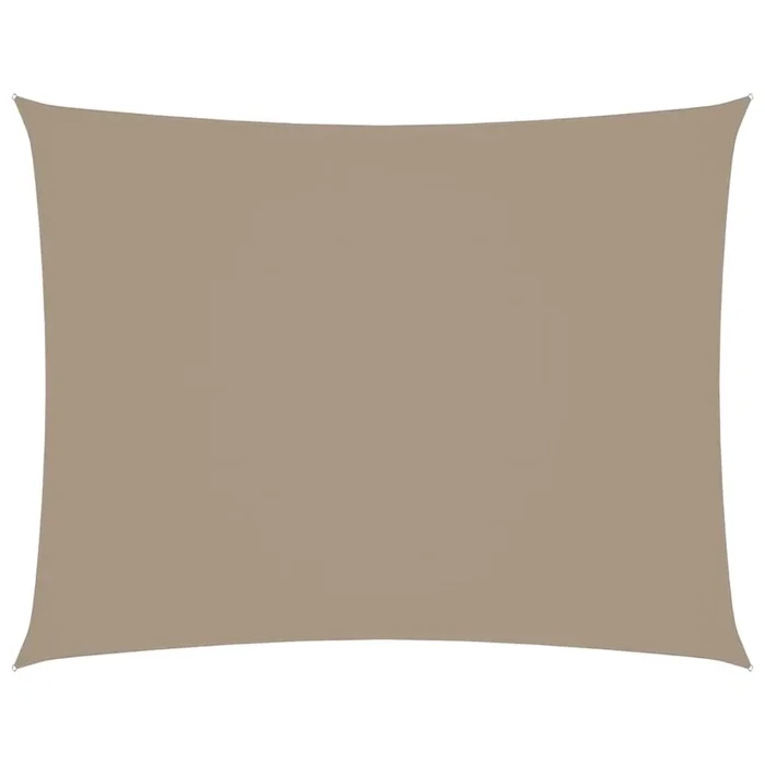 vidaXL Toldo de vela rectangular tela Oxford gris taupe 2×3 m