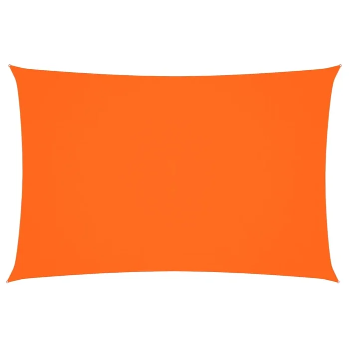 vidaXL Toldo de vela rectangular tela Oxford naranja 2×4 m