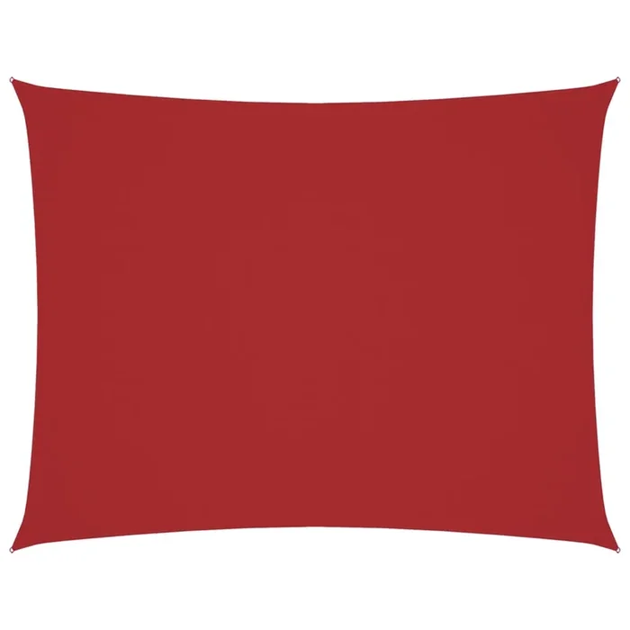 vidaXL Toldo de vela rectangular tela Oxford rojo 2×3 m