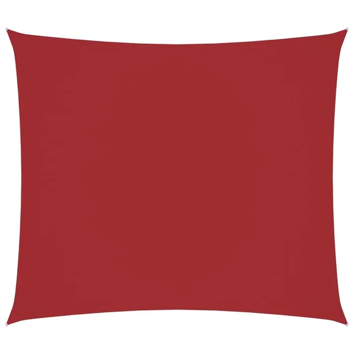 vidaXL Toldo de vela rectangular tela Oxford rojo 2,5×3 m
