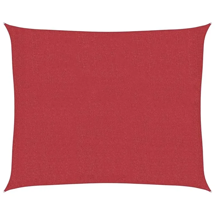 vidaXL Toldo de vela rojo HDPE 160 g/m² 2,5×3 m
