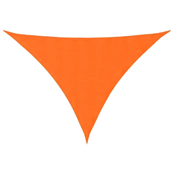 vidaXL Toldo de vela triangular tela Oxford naranja 5x6x6 m
