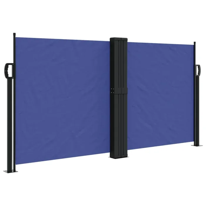 vidaXL Toldo lateral retráctil azul 120×1000 cm (2)