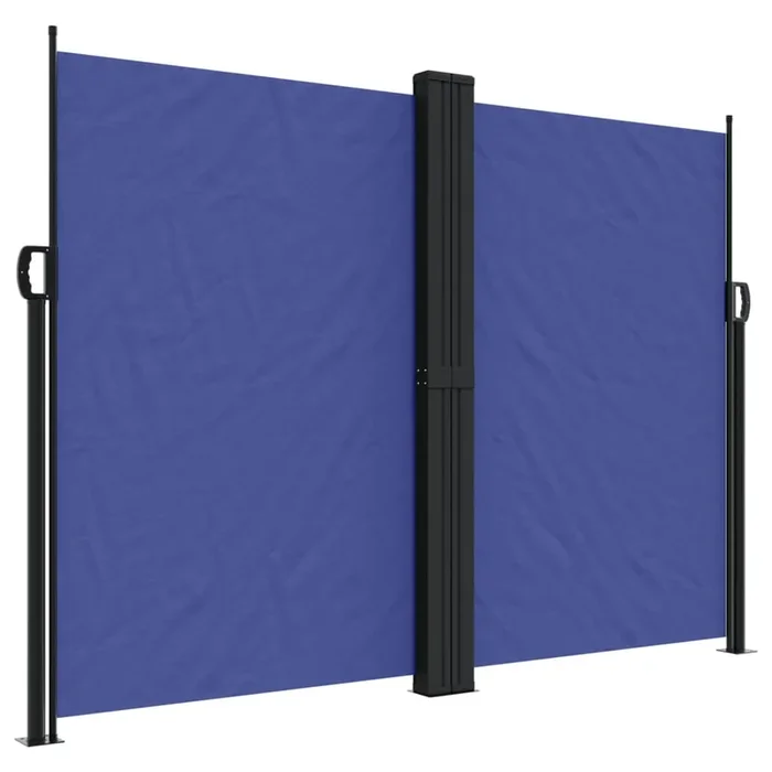 vidaXL Toldo lateral retráctil azul 180×1000 cm (2)