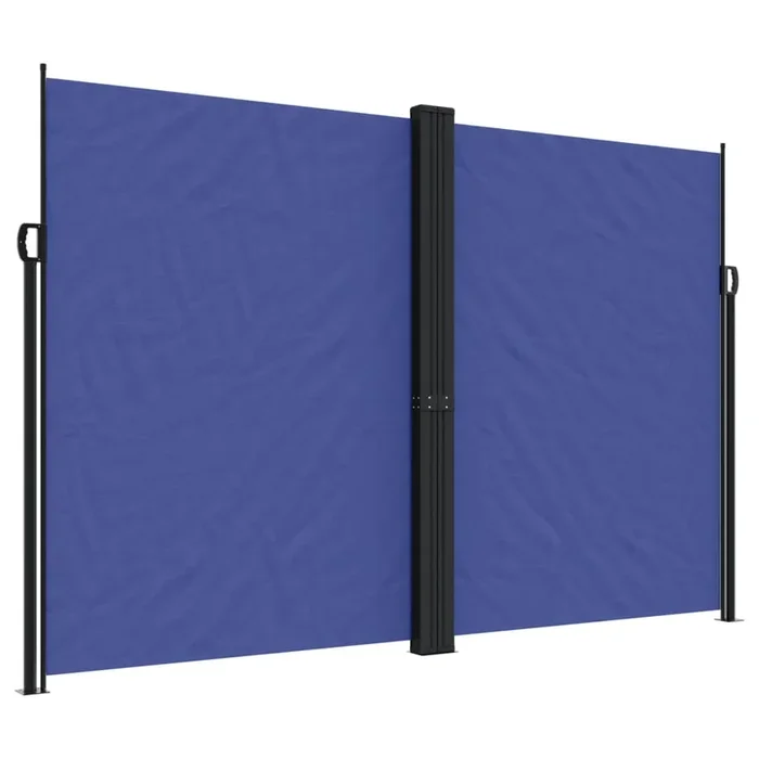 vidaXL Toldo lateral retráctil azul 220×1000 cm (2)