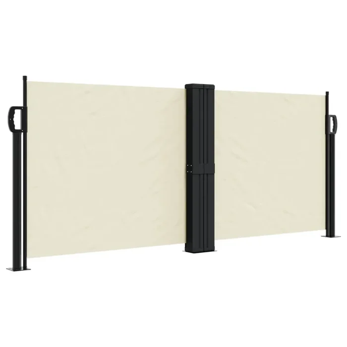 vidaXL Toldo lateral retráctil crema 100×1000 cm