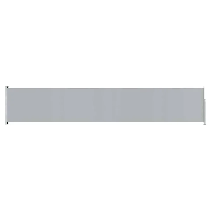 vidaXL Toldo lateral retráctil de jardín gris 117×600 cm