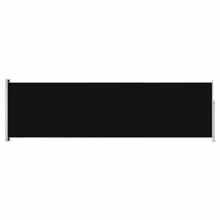 vidaXL Toldo lateral retráctil de jardín negro 180×600 cm
