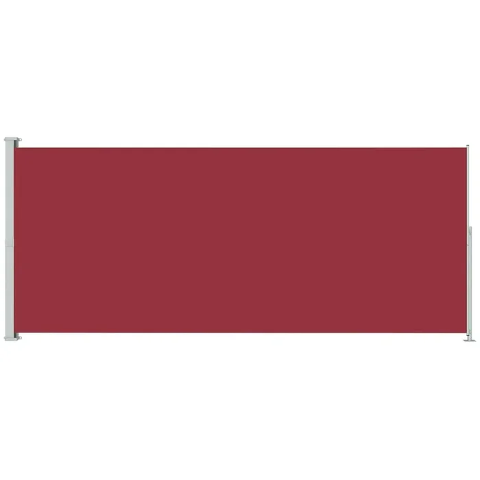 vidaXL Toldo lateral retráctil de jardín rojo 180×500 cm