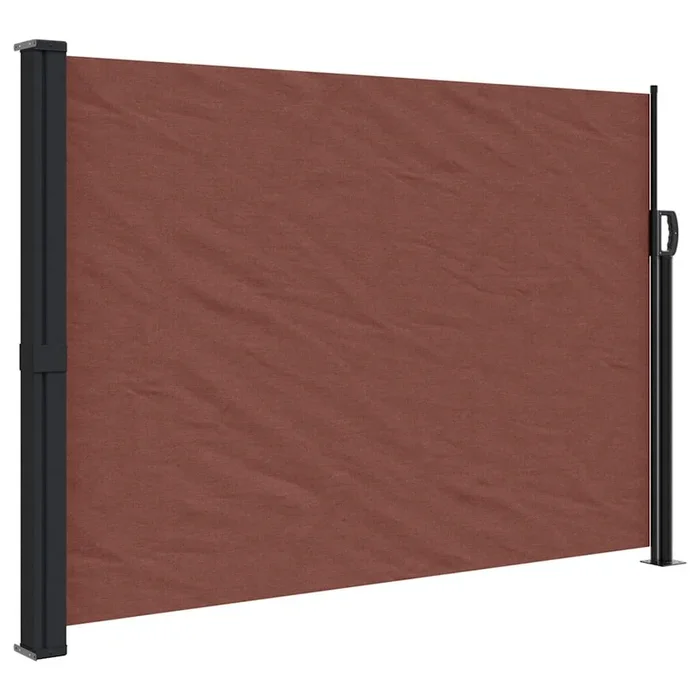 vidaXL Toldo lateral retráctil marrón 140×600 cm