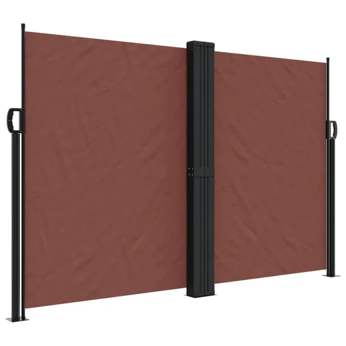 vidaXL Toldo lateral retráctil marrón 160×1200 cm