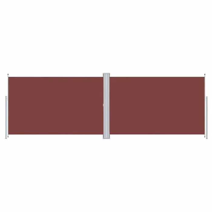 vidaXL Toldo lateral retráctil marrón 200×600 cm (2)
