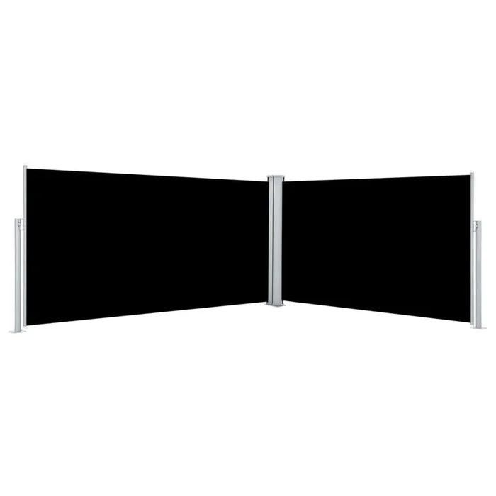 vidaXL Toldo lateral retráctil negro 160×600 cm (2)