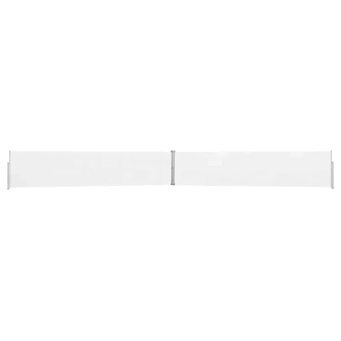 vidaXL Toldo lateral retráctil para patio color crema 170×1200 cm