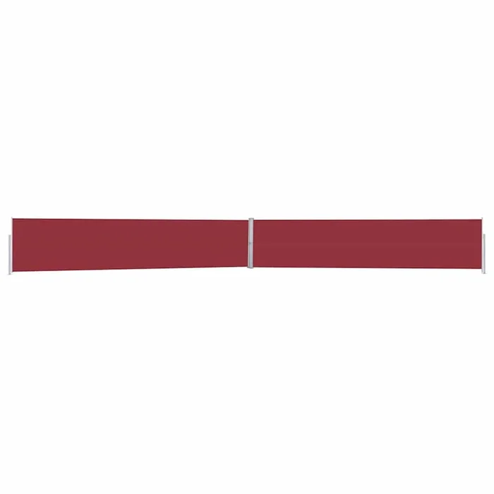 vidaXL Toldo lateral retráctil para patio rojo 170×1200 cm
