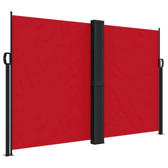 vidaXL Toldo lateral retráctil rojo 160×1200 cm (2)
