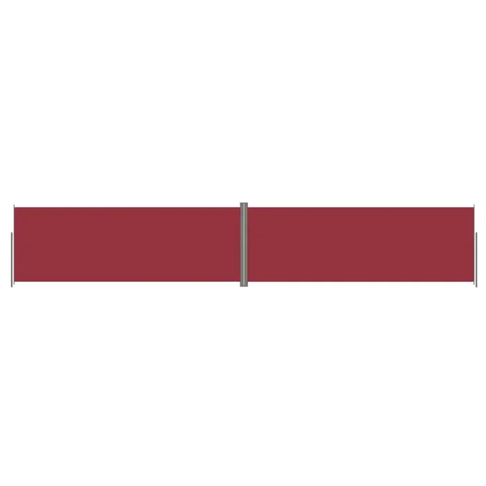 vidaXL Toldo lateral retráctil rojo 220×1200 cm
