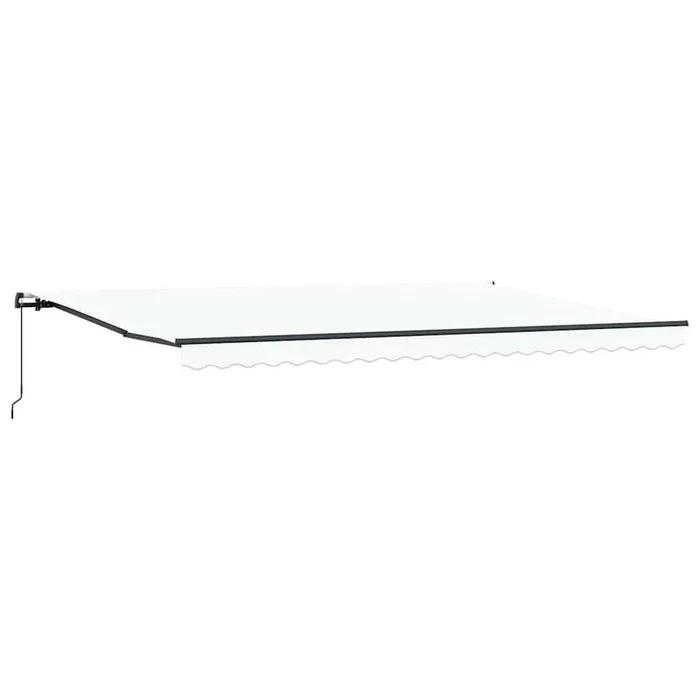 vidaXL Toldo Manual Blanco 500 x 300 cm tela