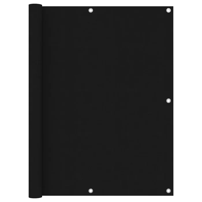 vidaXL Toldo para balcón tela oxford negro 120×400 cm