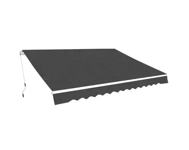 vidaXL toldo plegable de operación manual 350 cm antracita | Brico Depôt Pagamento Sicuro