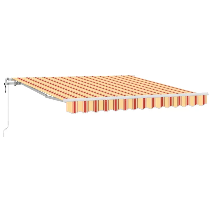 vidaXL Toldo Retráctil 300 x 250 cm amarillo y naranja