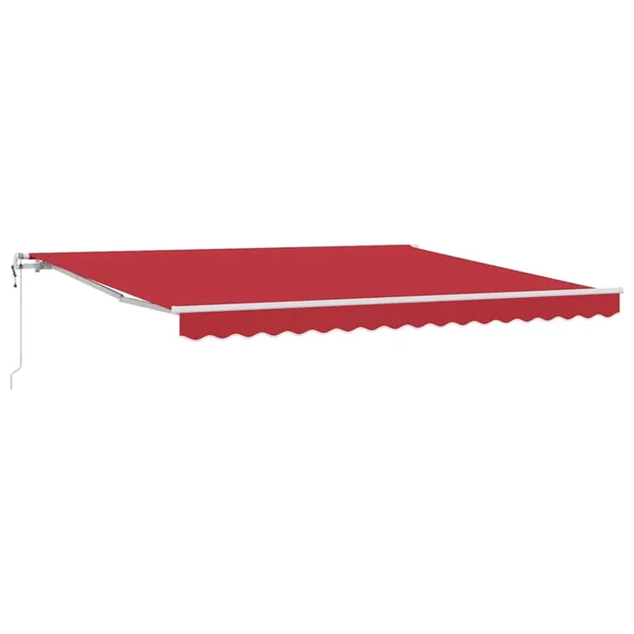 vidaXL Toldo Retráctil 400 x 350 cm Rojo