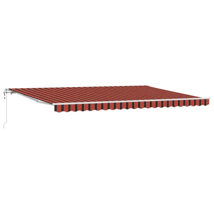 vidaXL Toldo Retráctil 500 x 350 cm Naranja y marrón