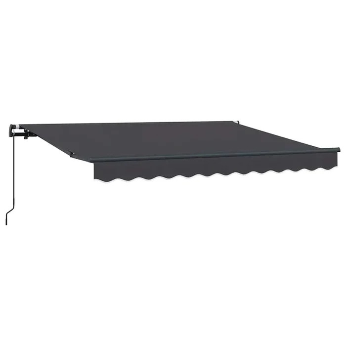 vidaXL Toldo Retráctil Antracita 250 x 200 cm Poliéster y Aluminio