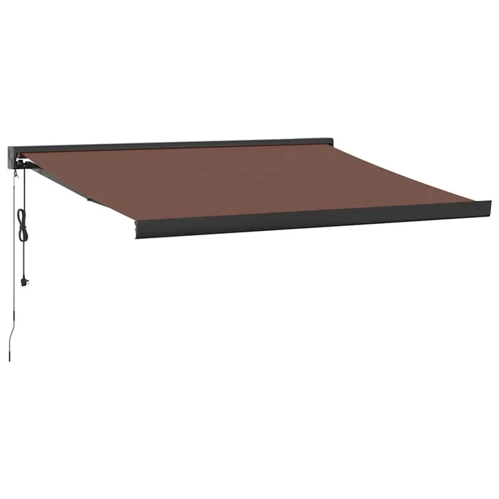 vidaXL Toldo retráctil automático burdeos 300×250 cm