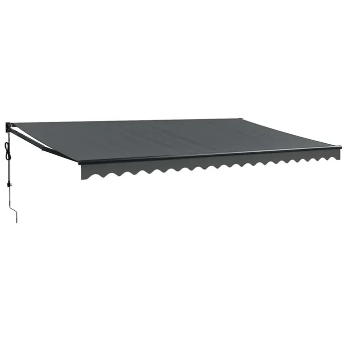 vidaXL Toldo retráctil automático gris antracita 5×3 m