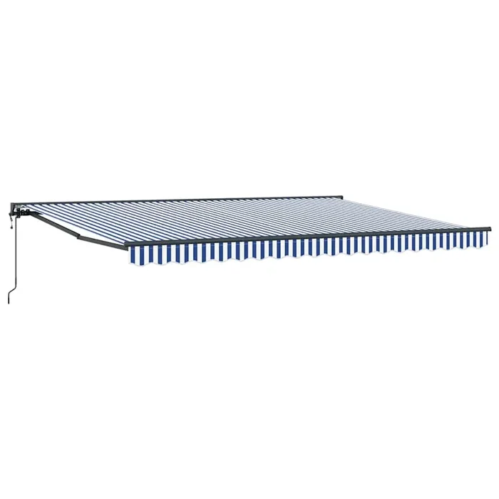 vidaXL Toldo Retráctil Azul y 450×300 cm tela