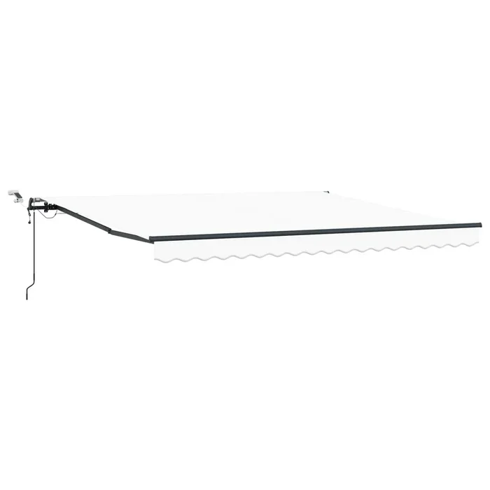 vidaXL Toldo Retráctil con Blanco 400 x 300 cm tela