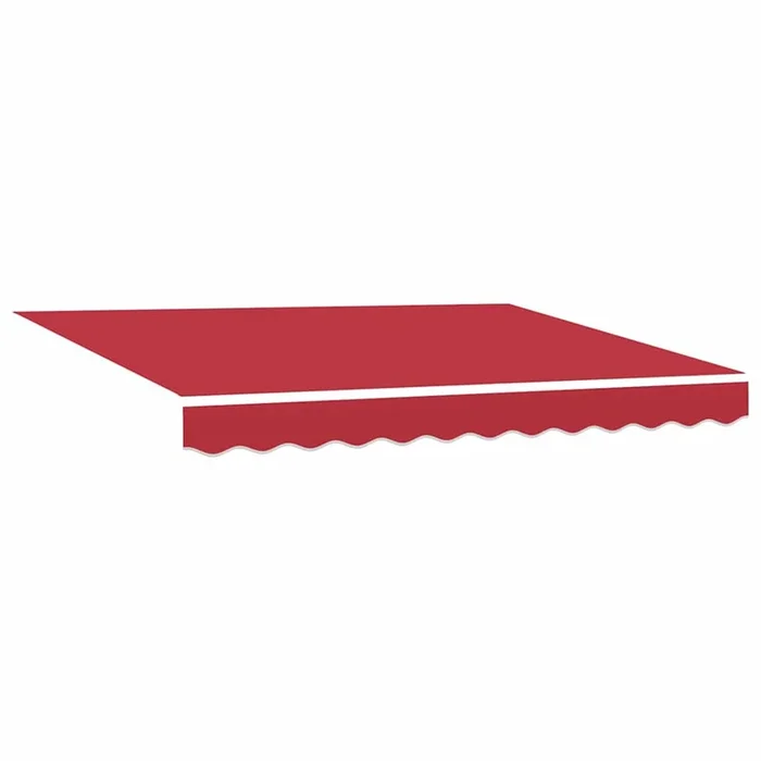 vidaXL Toldo Retráctil con luces de tiras LED Rojo 300 x 250 cm tela