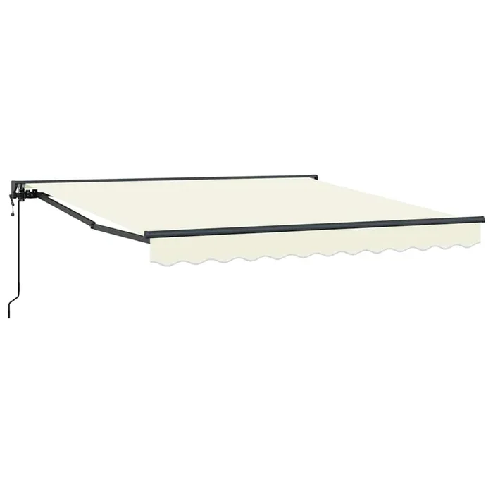 vidaXL Toldo Retráctil Crema 300×250 cm tela