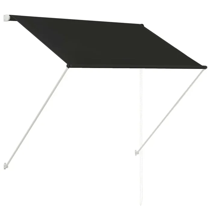 vidaXL Toldo retráctil gris antracita 100×150 cm